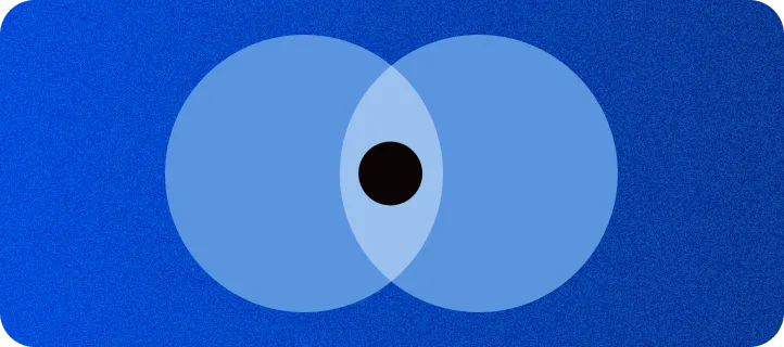 two circles representing an union of concepts